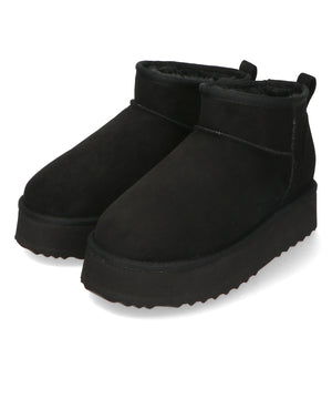 【WEB限定】厚底ムートンショートブーツ/35401