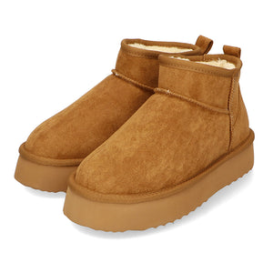 【WEB限定】厚底ムートンショートブーツ/35401