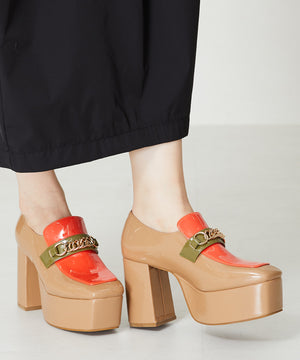 プラットフォームチェーンローファー/41104