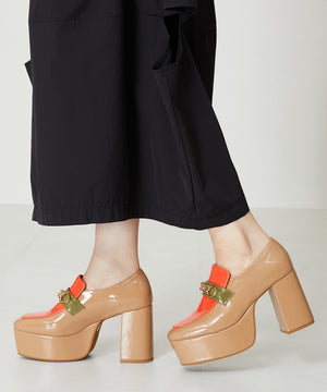 プラットフォームチェーンローファー/41104