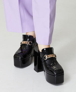 プラットフォームチェーンローファー/41104