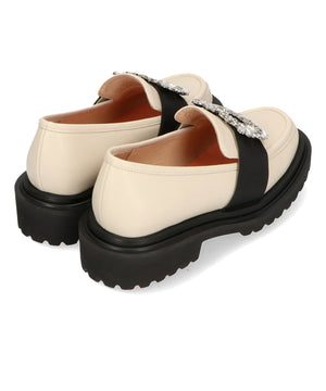 ビジューバックル厚底シューズ/41118