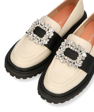 ビジューバックル厚底シューズ/41118