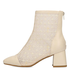 スクエアトゥチュールブーツ/41183