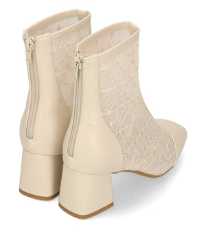 スクエアトゥチュールブーツ/41183