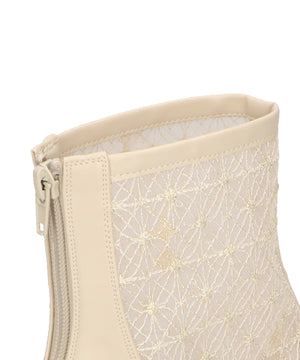 スクエアトゥチュールブーツ/41183