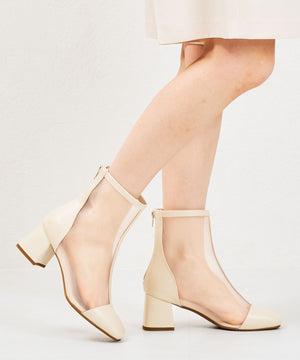 スクエアトゥチュールブーツ/41183