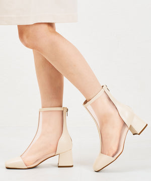 スクエアトゥチュールブーツ/41183