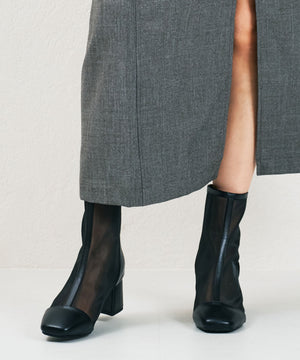 スクエアトゥチュールブーツ/41183
