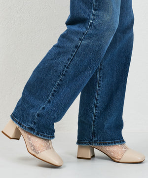 スクエアトゥチュールブーツ/41183