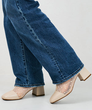 スクエアトゥチュールブーツ/41183