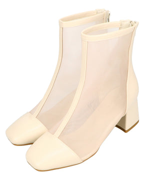 スクエアトゥチュールブーツ/41183