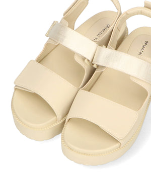 ダブルベルトベルクロ厚底サンダル/41238