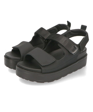 ダブルベルトベルクロ厚底サンダル/41238