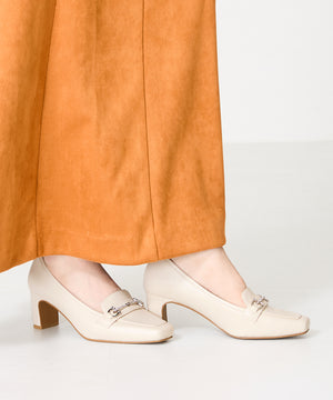 【WEB限定】ビットローファーヒールパンプス/41304