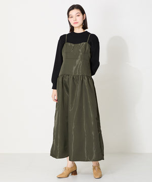 【WEB限定】ウッドヒール甲深パンプス/41307