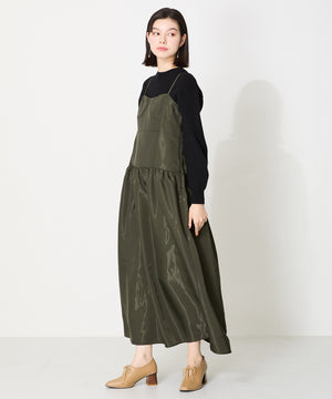 【WEB限定】ウッドヒール甲深パンプス/41307