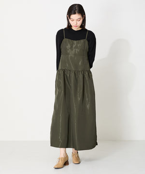 【WEB限定】ウッドヒール甲深パンプス/41307