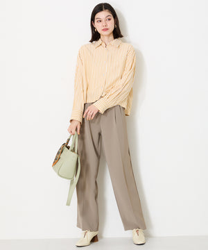 【WEB限定】ウッドヒール甲深パンプス/41307