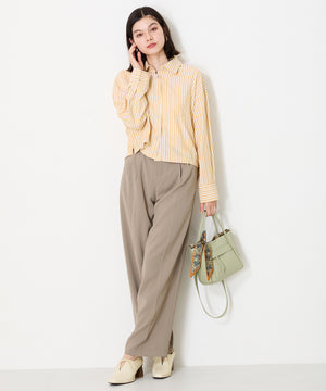 【WEB限定】ウッドヒール甲深パンプス/41307