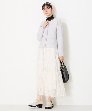 【WEB限定】キルティング×スタッズ厚底シューズ/41311