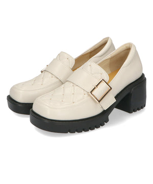 【WEB限定】キルティング×スタッズ厚底シューズ/41311