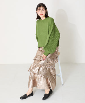 【WEB限定】ゴールドモチーフオペラパンプス/41322