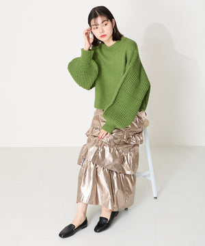 【WEB限定】ゴールドモチーフオペラパンプス/41322