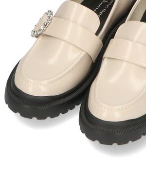 厚底ビジューローファー/41383