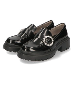 厚底ビジューローファー/41383