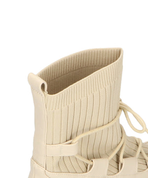 ニットドッキングレースアップブーツ/41402