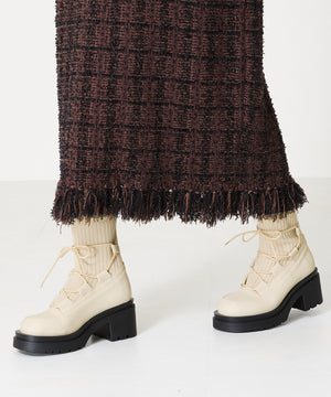 ニットドッキングレースアップブーツ/41402