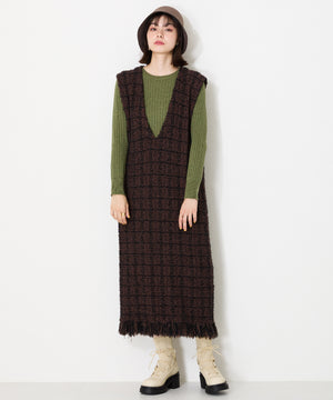 ニットドッキングレースアップブーツ/41402