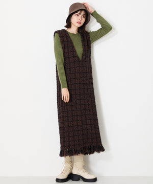 ニットドッキングレースアップブーツ/41402