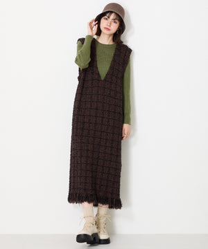 ニットドッキングレースアップブーツ/41402