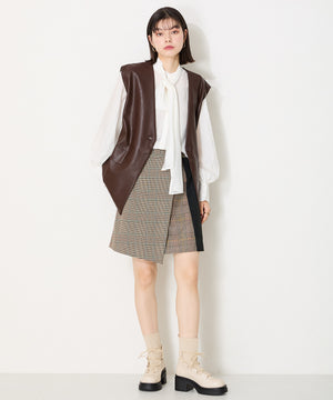 ニットドッキングレースアップブーツ/41402