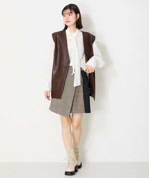 ニットドッキングレースアップブーツ/41402