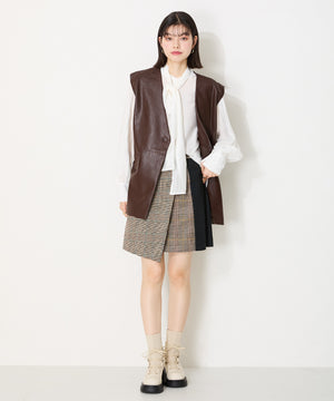 ニットドッキングレースアップブーツ/41402