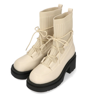 ニットドッキングレースアップブーツ/41402