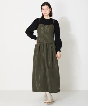 ツイード切替スクエアトゥブーツ/41404