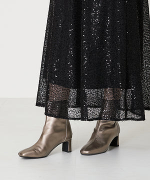 ストレッチヒールバックジップブーツ/41406