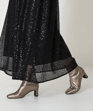 ストレッチヒールバックジップブーツ/41406