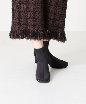 スクエアトゥニットブーツ/41407