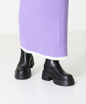 厚底ヒールサイドゴアブーツ/41410