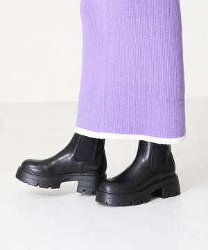 厚底ヒールサイドゴアブーツ/41410