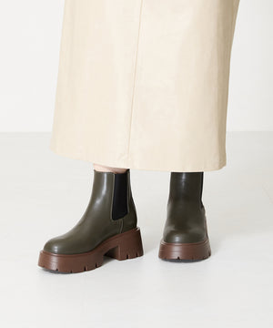 厚底ヒールサイドゴアブーツ/41410