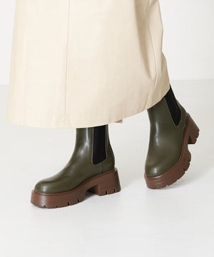 厚底ヒールサイドゴアブーツ/41410