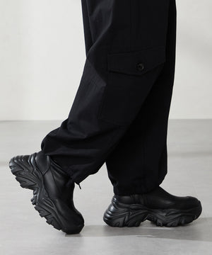 スニーカーソールショートブーツ/41412【ブラックのみ12月上旬発送予定】