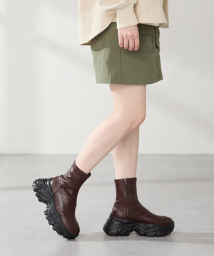 スニーカーソールショートブーツ/41412【ブラックのみ12月上旬発送予定】