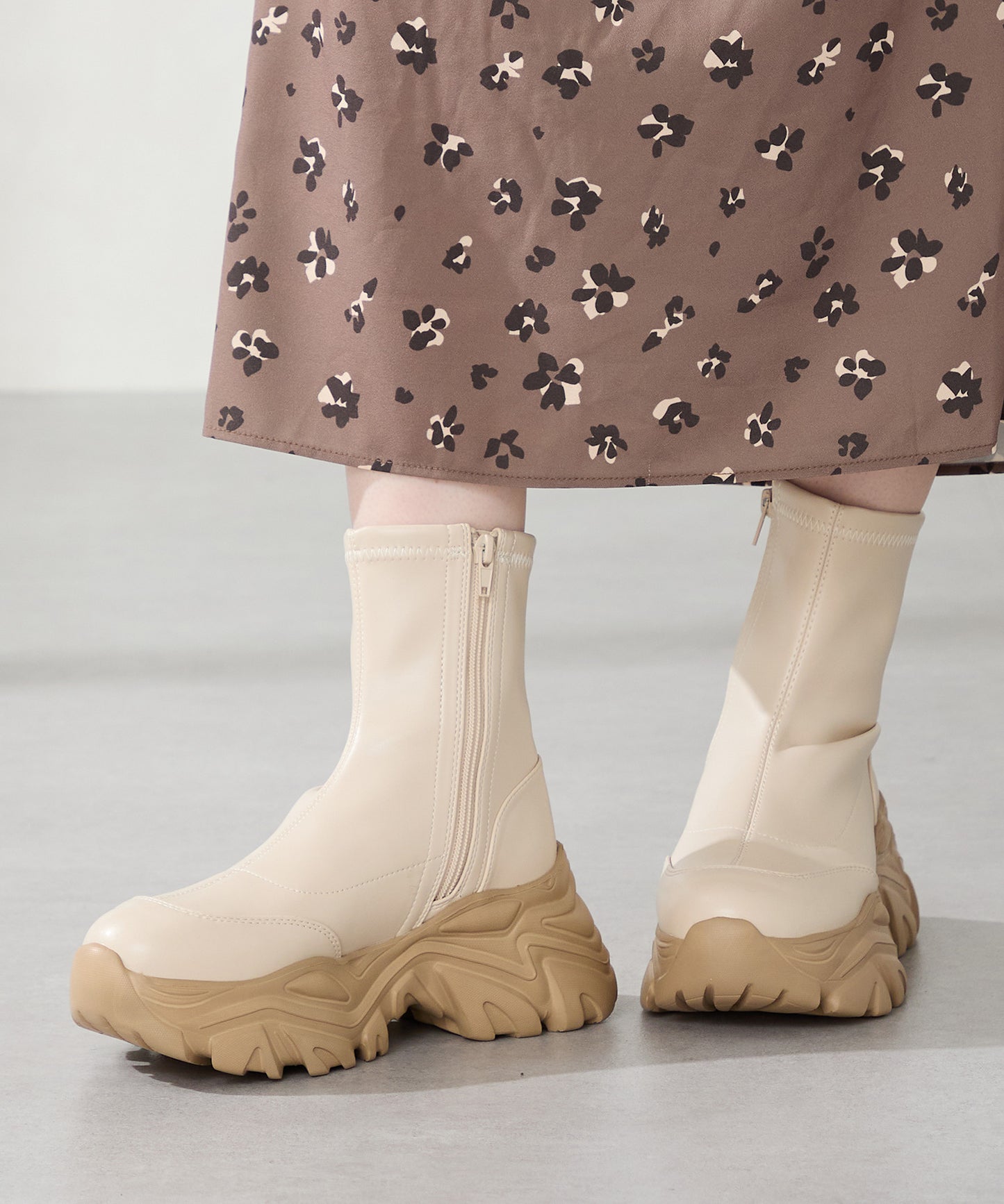 スニーカーソールショートブーツ/41412